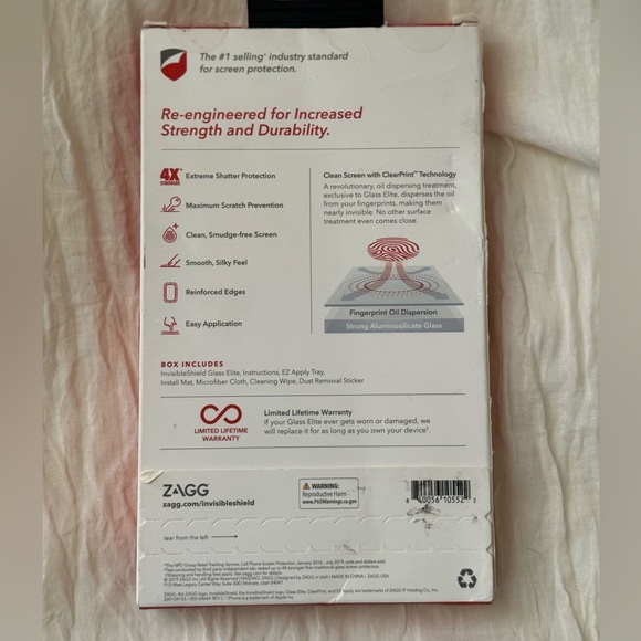 iPhone 11 Pro Zagg Invisible Shield Glass Elite Glass Screen Protector - Picture 2 of 2